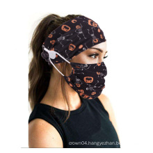 In Stock Adjustable Comfortable Head  Band with button Headband hair band